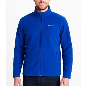 MARMOT LESS TECH FULL ZIP FLEECE JACKET BLUE full zip L/G fleece in EUC